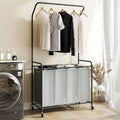 ROMOON Laundry Hamper Sorter Cart, 4 Section Organizer by ROMOON