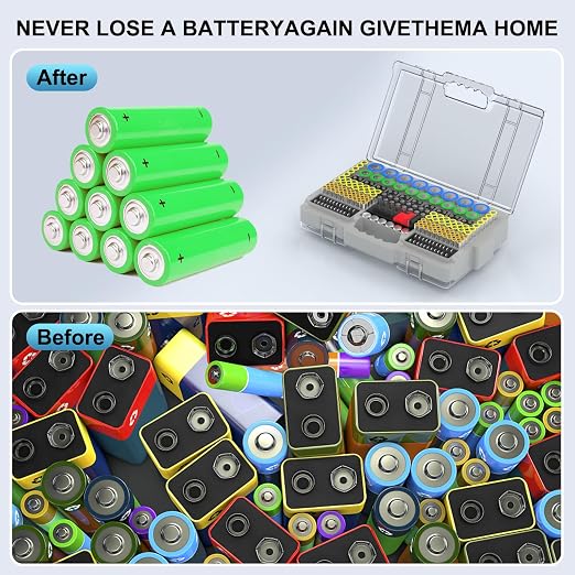 Narotood Battery Organizer Storage Holder Box Case - Image 4