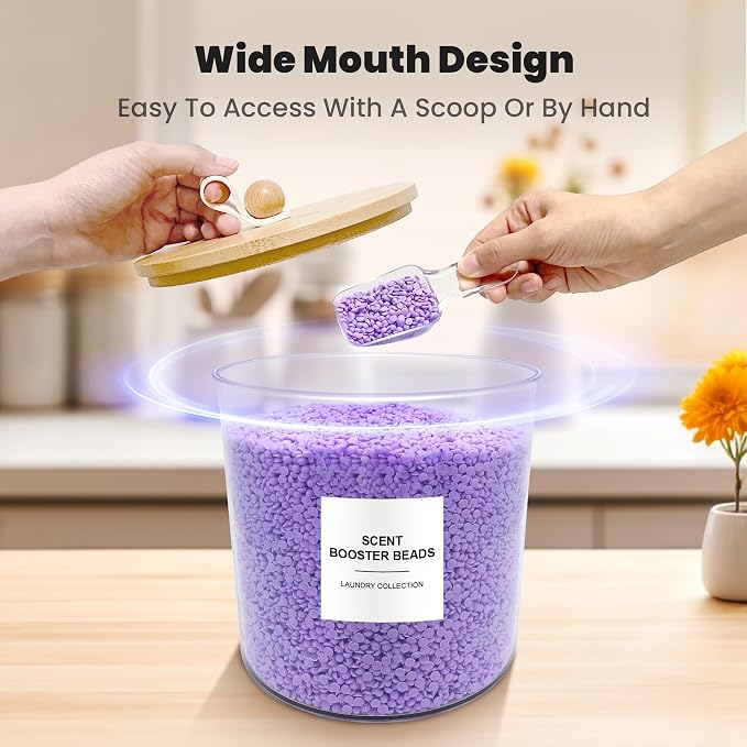 HOYTAMDAR 3 Pack Laundry Pods Container, Laundry Powder Container - Image 3