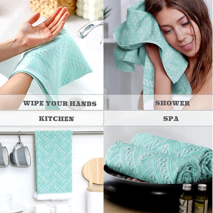 HunnmingRe 4 Pack Boho Hand Towel - Image 6