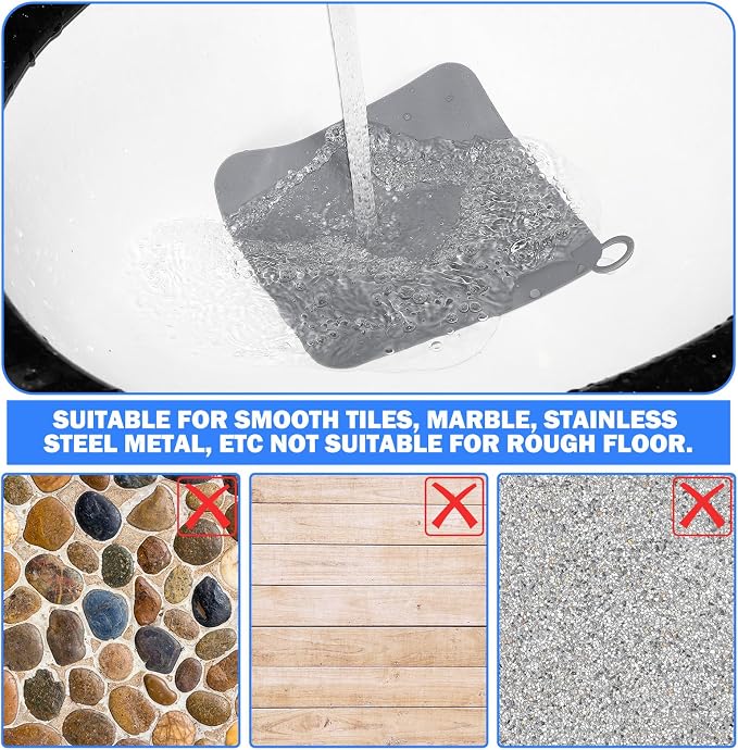 6 Pcs Drain Covers to Keep Bugs Out Silicone Shower Floor Tub Stoppers Bathtub - Image 5