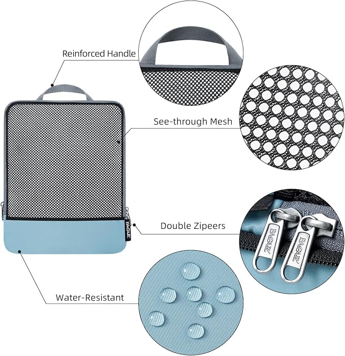 BAGAIL 4 Set/6 Set/8 Set Compression Packing Cubes Travel Accessories - Image 5