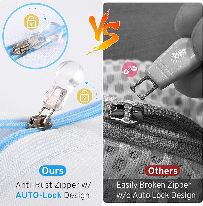 4 Pcs Mesh Laundry Bags Set for Delicates - Image 6