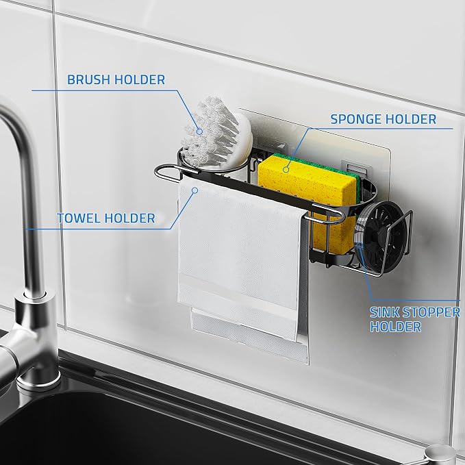 Cisily Kitchen Sponge Holder for Kitchen Sink - Image 5