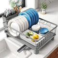 SNTD Dish Drying Rack for Small Kitchen Counter, 12.9" W x 16.9" L, Rotating by SNTD