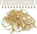 Curtain Rings with Clips, 44 Pack Metal Drapery Rings with Clips Hooks Hangers by Unknown