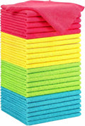 Puomue Microfiber Cleaning Cloth, 24 Pack Highly Absorbent Cleaning Rags by Puomue