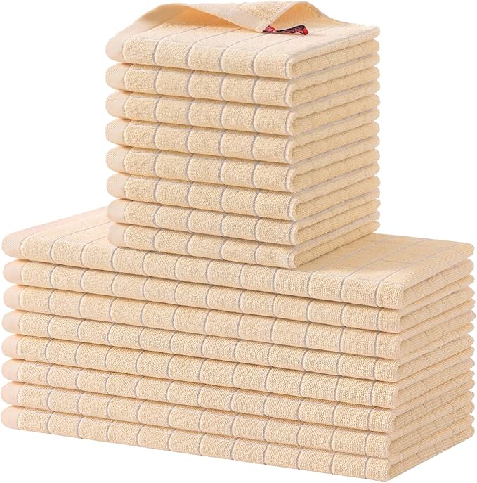 Homaxy Kitchen Towels and Dishcloths Set by Homaxy