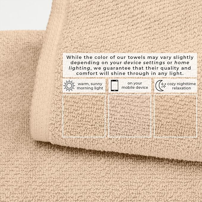 Great Bay Home 100% Cotton 6 Piece Bath Sheet Set - Image 5