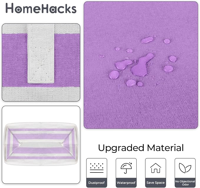 HomeHacks 2 Pack Laundry Baskets, Laundry Hampers Bags | Waterproof, - Image 4