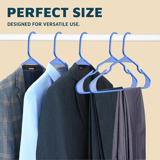 Lifemaster Plastic Clothes Hangers – Heavy Duty Hanger Set, - Image 10