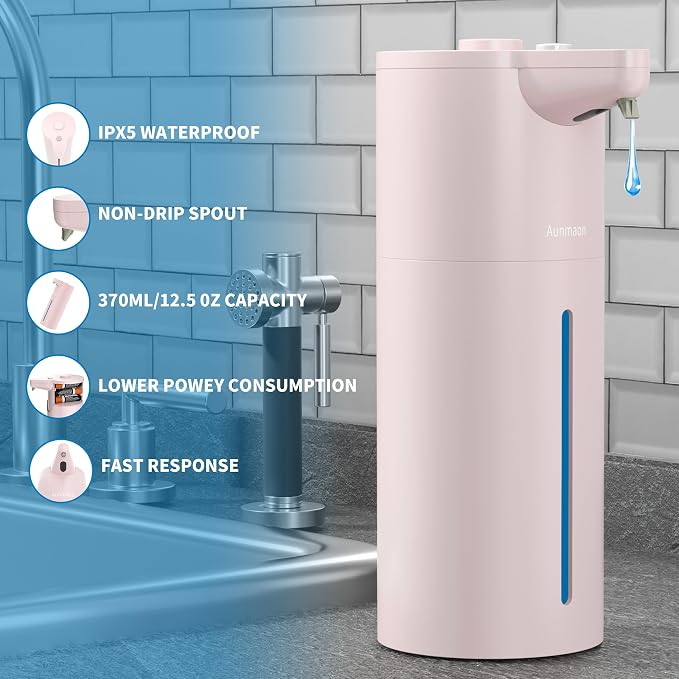 Automatic Soap Dispenser Touchless, Kitchen & Bathroom, Hands-Free, Adjustable - Image 5