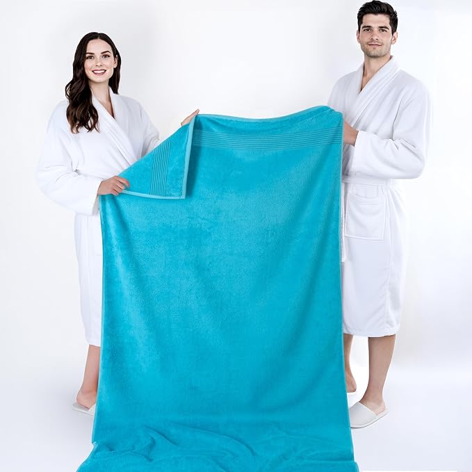 Cotton Paradise 100% Cotton Turkish Towel Set, Soft Absorbent Quick Dry - Image 5