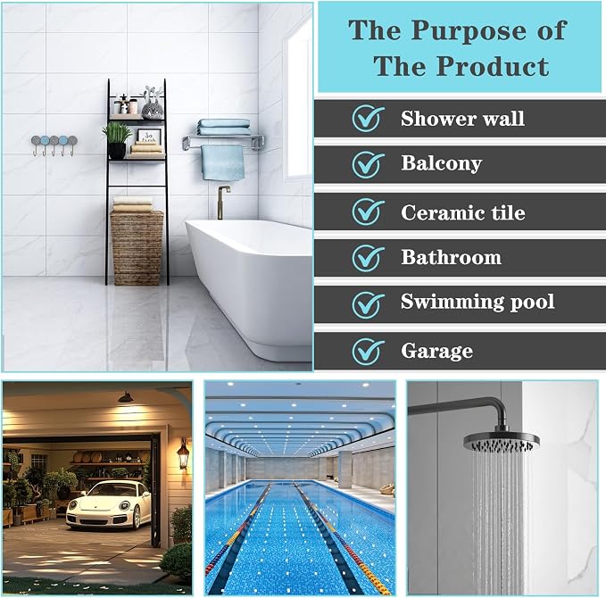 Floor Scrub Brush for Cleaning Bathroom, Garage and Deck | Adjustable Long - Image 7