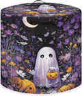 Purple Floral Halloween Ghost Dust Cover for Kitchen Accessories 3 Quart Pressure Cooker Air Fryer Rice Cooker Dust Cover with Top Handle and Storage Pocket