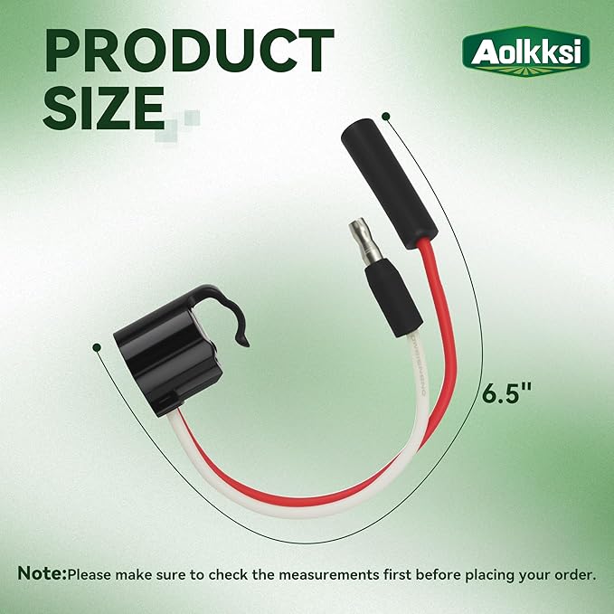 297216600 Refrigerator Defrost Thermostat Replacement Part by AOLKKSI - Compatible with Frigidaire and Kenmore Refrigerators - Replaces 1483781 216731000 216872200 218673008 218673001