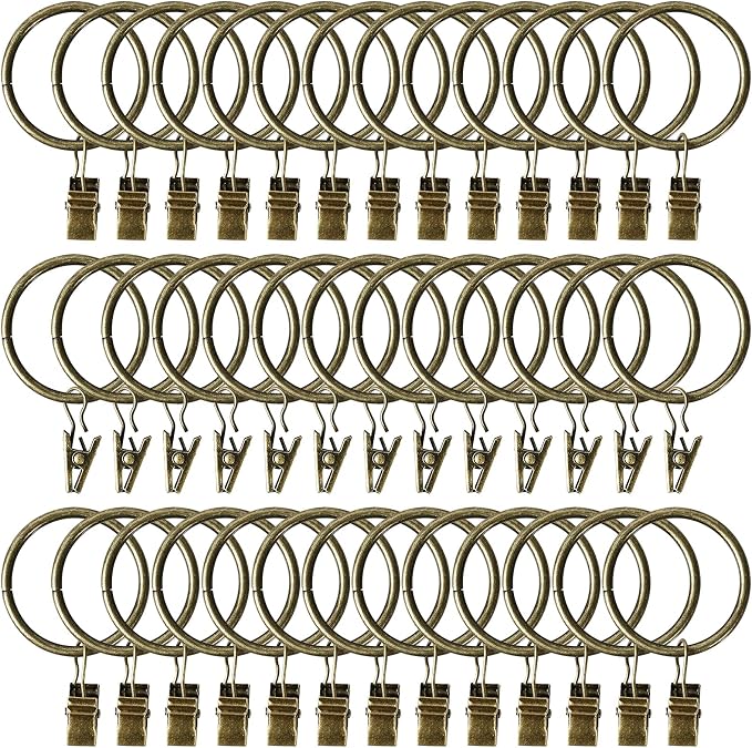 Lansian 44 Pack Curtain Rings by Lansian
