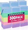 TEAWOO Microfiber Towels Bulk-300 Pack, Cleaning Cloths, Microfiber Towels by TEAWOO
