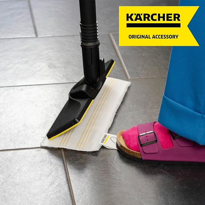 Kärcher Steam Cleaner Floor Pads, Microfiber - Designed for Karcher SC3 Steam Cleaner Floor Nozzle - for Power Steamers - 2 Pack