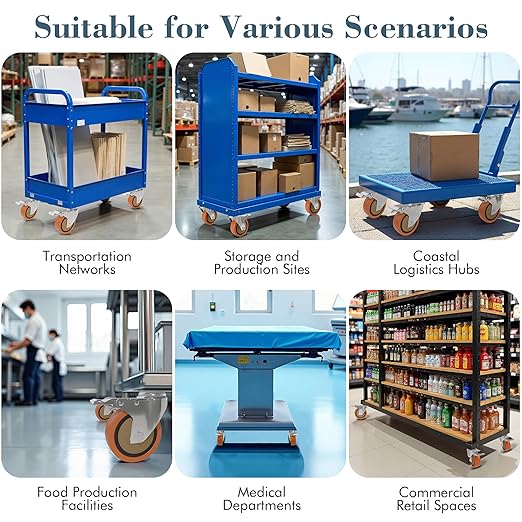2 Inch Stainless Steel Caster Wheels with Brake,304 Rust-Proof Casters,360° Swivel,Anti-Corrosion Industrial Stainless Steel Castors for Kitchen,Labs,Restaurant,Furniture,Outdoor,Set of 4
