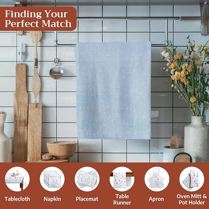 Maison d' Hermine Kitchen Towels Set of 3 Reusable 100% Cotton 27.50" x 20" - Image 4