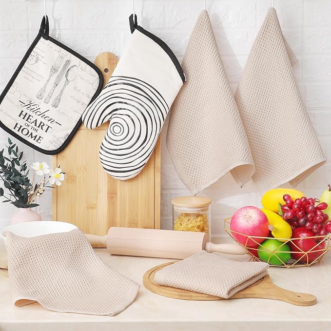 Homaxy 100% Cotton Waffle Weave Kitchen Dish Cloths 18-Pack, Ultra Soft - Image 6