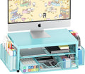 Desk Organizer and Accessories, 2-Tier Computer Monitor Stand Riser by OPNICE