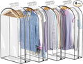 Liuoud Clear Garment Bags for Hanging Clothes 10” Gusseted, 4 Pack, 40” | Suit by Liuoud