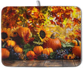Fall Dish Drying Mat Autumn Harvest Pumpkin Maple Leaf Sunflower Drying Mats by Kwlegh
