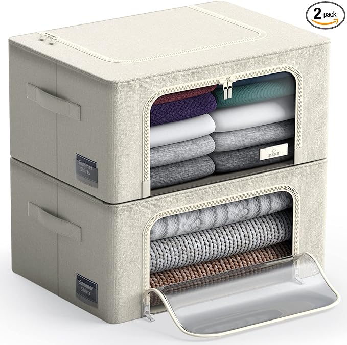 Sorbus Storage Bins with Metal Frame by Sorbus