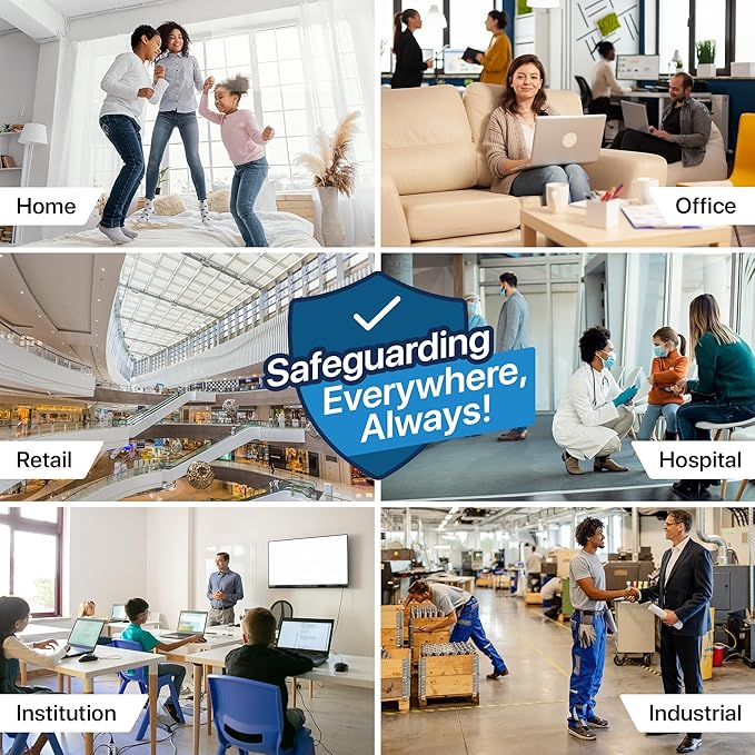 Simply 17x20x1 Air Filter, Merv 8, 6 Pack, For Home AC Furnace & HVAC (Actual Size: 16.75"x19.75"x0.75") DUST, Pet, & Allergy Control