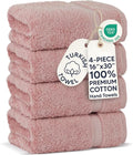 Chakir Turkish Linens 100% Cotton 4-Pack Hand Towels 16x30, Oeko-Tex Certified by ChakirTurkishLinens