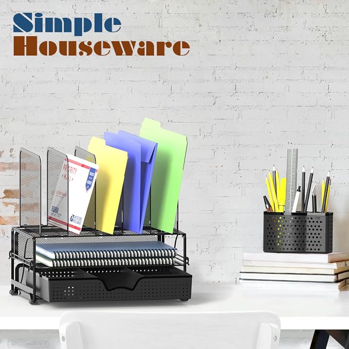 Simple Houseware Desk File Organizer - Image 7