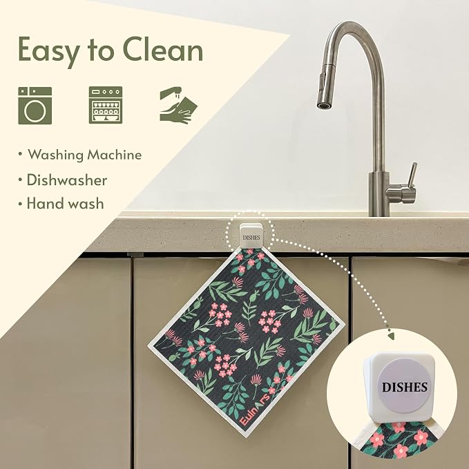 Eulnars Reusable Paper Towels, Swedish Dishcloths - Image 2