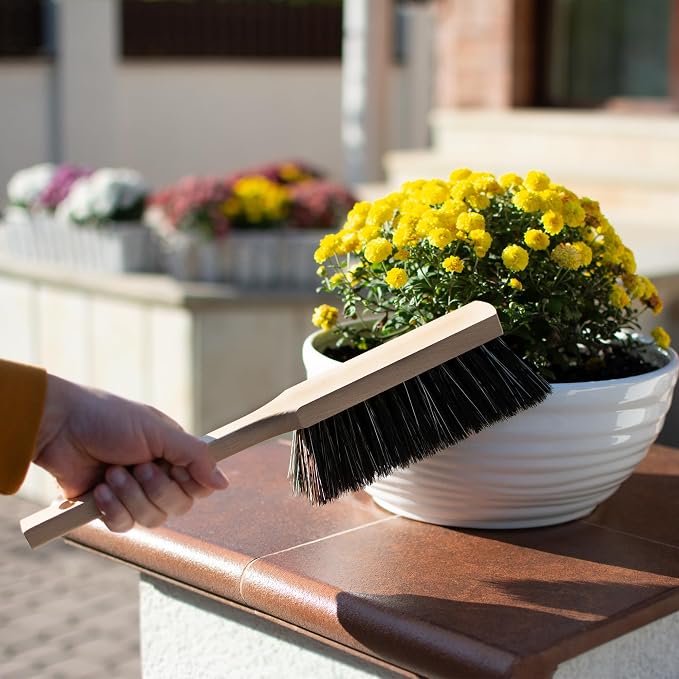 14.2" Hand Broom Soft Bristles Cleaning Brush, Dusting Brush - Image 6