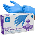 MED PRIDE Nitrile/Vinyl Blend Exam Gloves, Powder-Free by MEDPRIDE