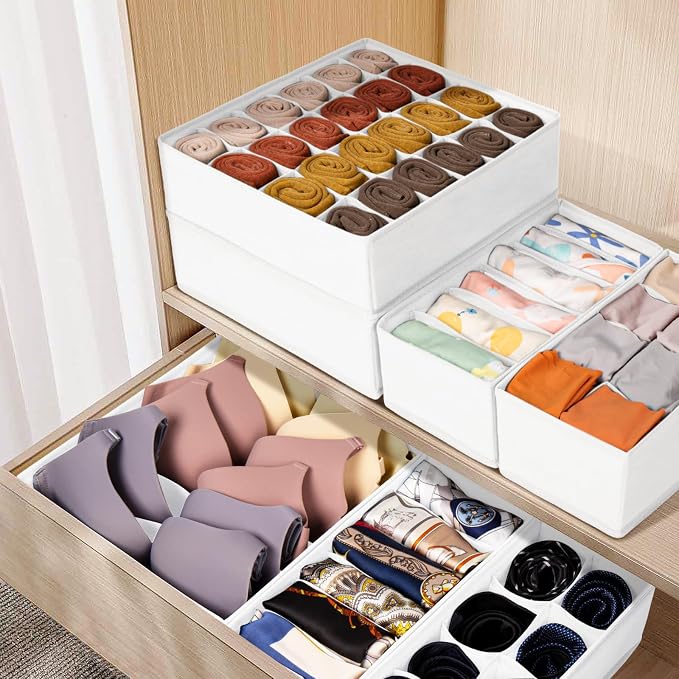 Drawer Organizer Clothes, 16 Pack Dresser Organizer Bins - Image 5