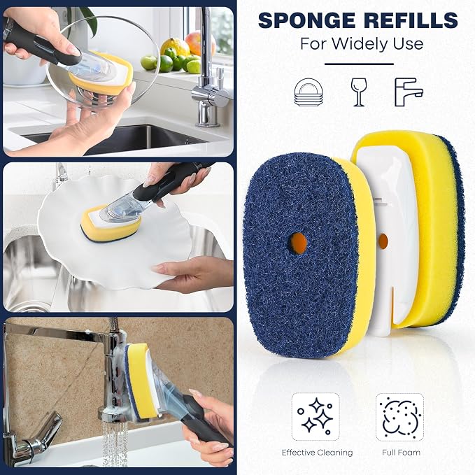 Sponge Brush Refills for OXO Soap Dispensing Dish Brush 6 Pack Refill Heads | - Image 6
