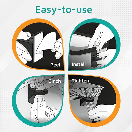 PlasticMill Trash Bags Cinch Black, 2 Pack, To Hold Garbage Bags In Place.May - Image 6