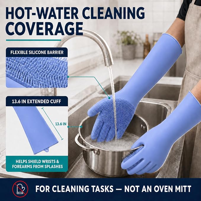 Silicone Dishwashing Gloves - Image 3
