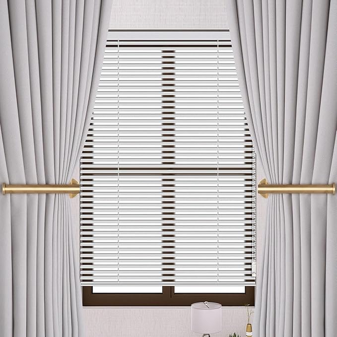 Groleca Adhesive Curtain Holdbacks, Curtain Tiebacks, 4 Pack, Metal Curtain - Image 2
