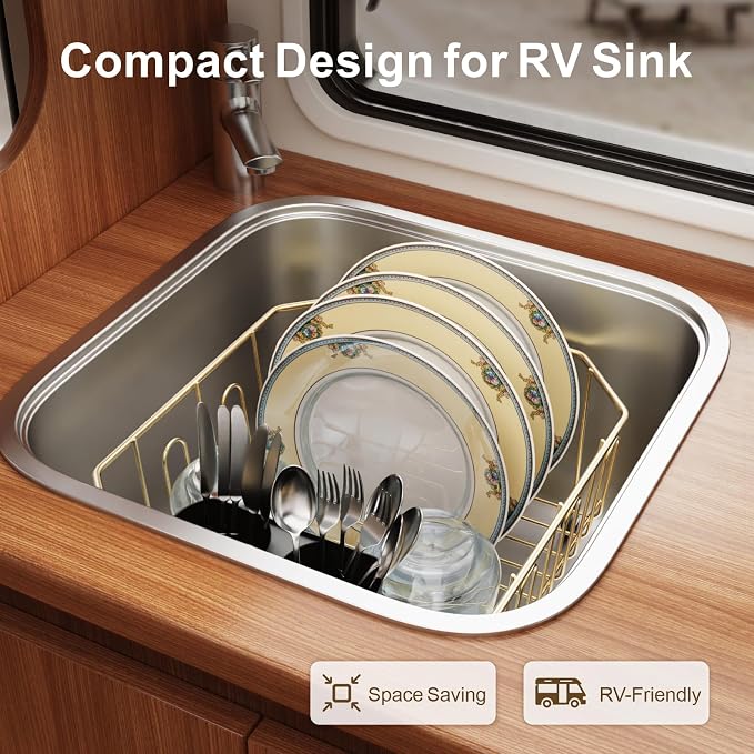 GSlife Small in Sink Dish Drying Rack - Image 7