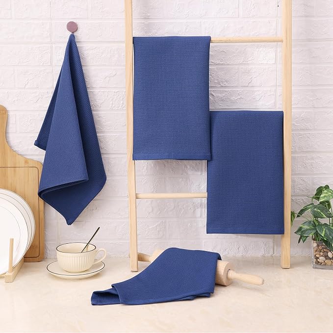 Homaxy 100% Cotton Waffle Weave Kitchen Towels, 12 Pack - Image 7