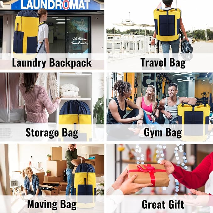 JOINPRO Laundry Bag Backpack, 125L Extra Large Laundry Backpack - Image 7