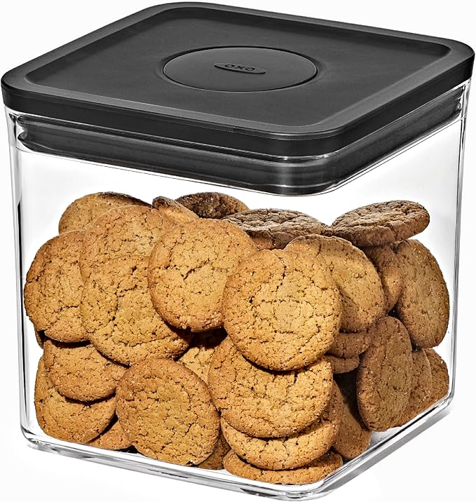 OXO Good Grips POP Container — Big Square Short — 2.8 Qt / 2.6 L — Matte Black by Unknown