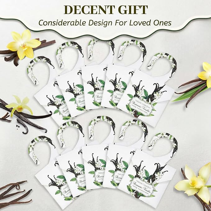 24 Pack Vanilla Sachets for Drawers and Closets, Natural Closet Freshener - Image 5