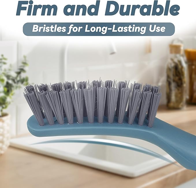 2 Pack Grout Scrub Brush with Stiff Bristles | Small Cleaning Brush - Image 3