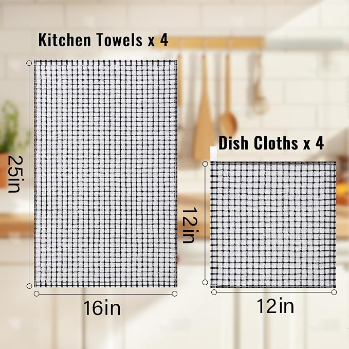 Homaxy Kitchen Towels and Dishcloths Set - Image 3