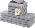 Homaxy Kitchen Towels and Dishcloths Set, Light Grey by Homaxy