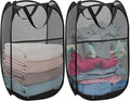 2Pcs Pop Up Laundry Hampers for Cruise, Mesh Collapsible Laundry Bag by Aplter